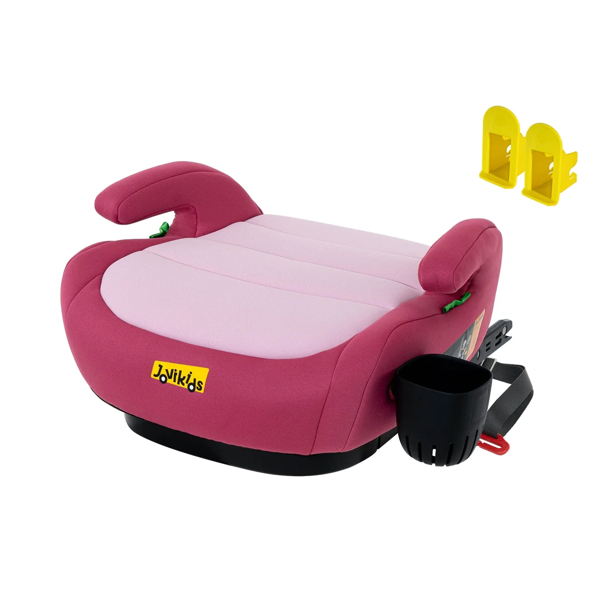 Jovikids OHHO+ Portable Booster with Cup Holder 125-150cm Pink in pink