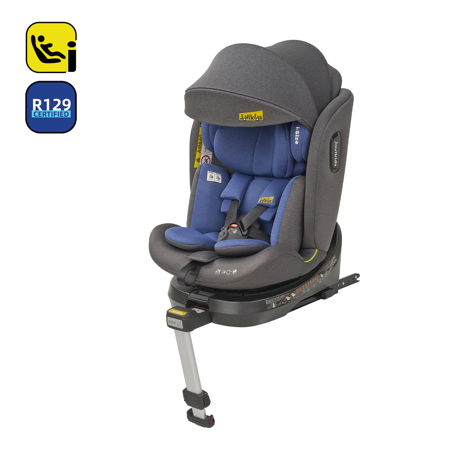 Jovikids Ranger 360° Swivel car seat in blue