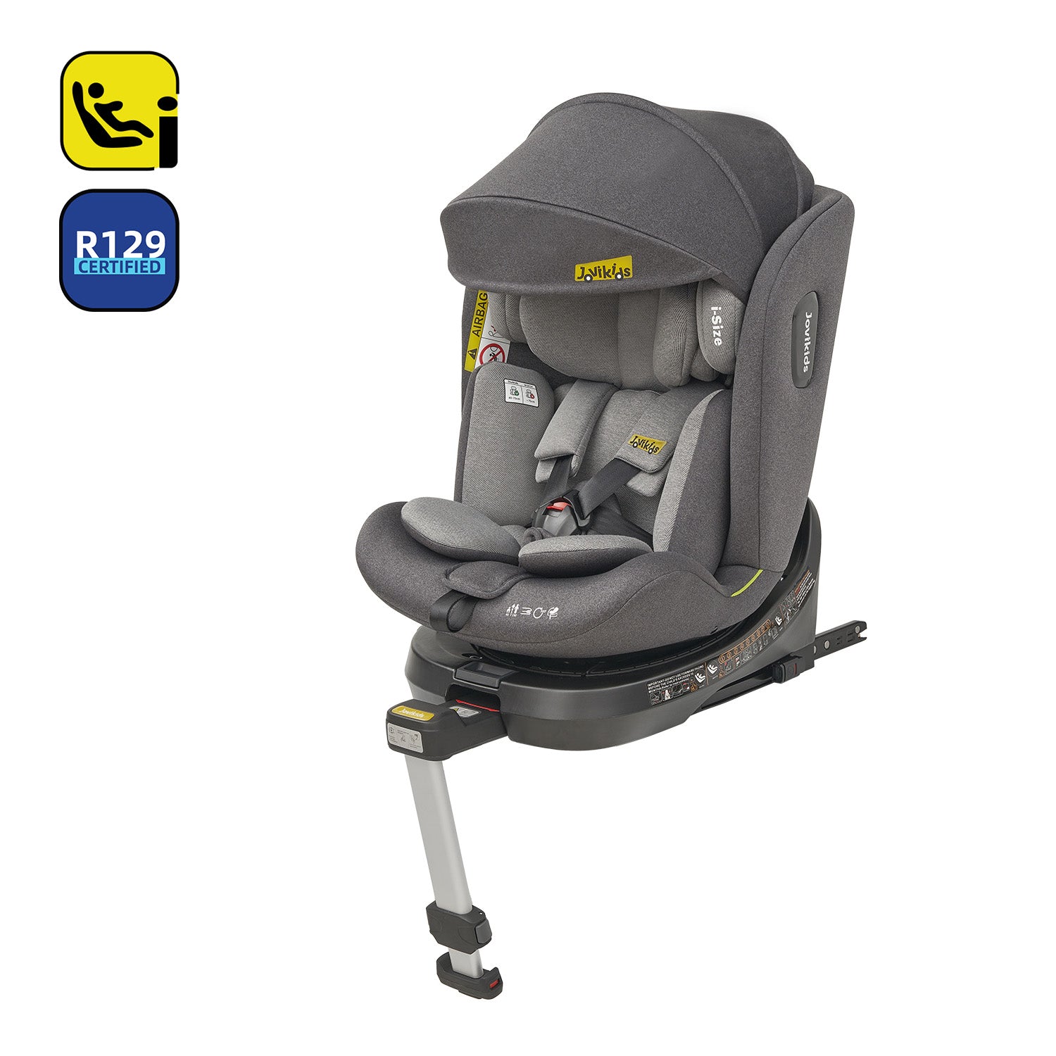 Jovikids Ranger 2 i-Size 360 Rotating Car Seat, 40-150cm All-in-One