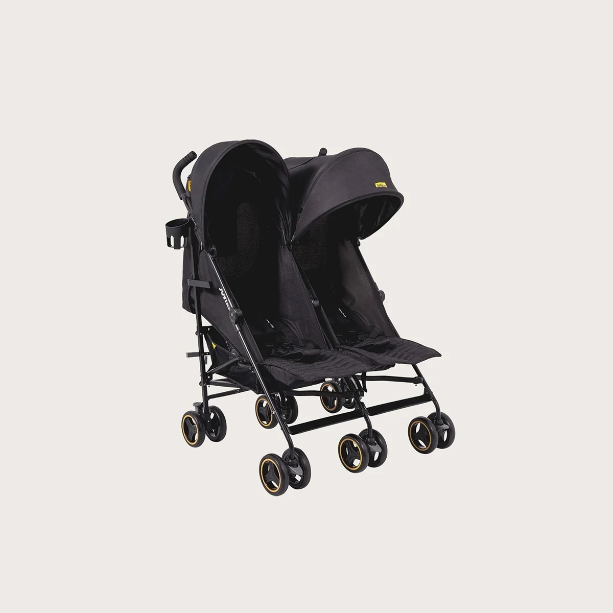 Jovikids Lightweight Baby Stroller Black Twin in Black